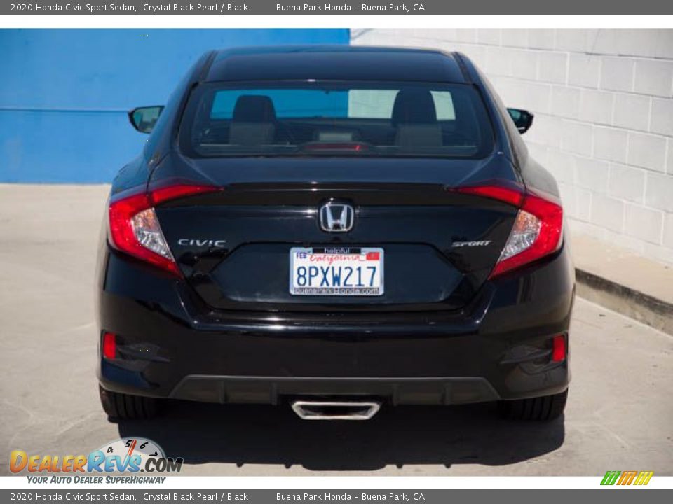 2020 Honda Civic Sport Sedan Crystal Black Pearl / Black Photo #9