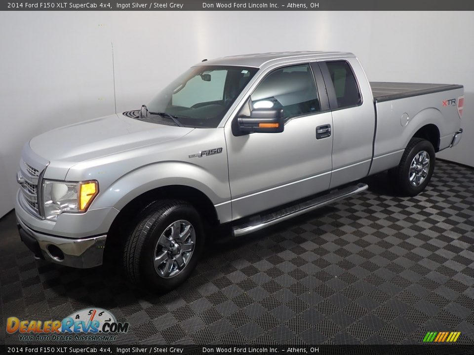 2014 Ford F150 XLT SuperCab 4x4 Ingot Silver / Steel Grey Photo #9