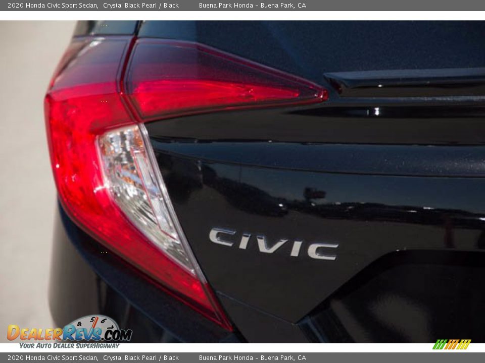 2020 Honda Civic Sport Sedan Crystal Black Pearl / Black Photo #10