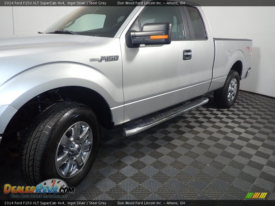 2014 Ford F150 XLT SuperCab 4x4 Ingot Silver / Steel Grey Photo #10