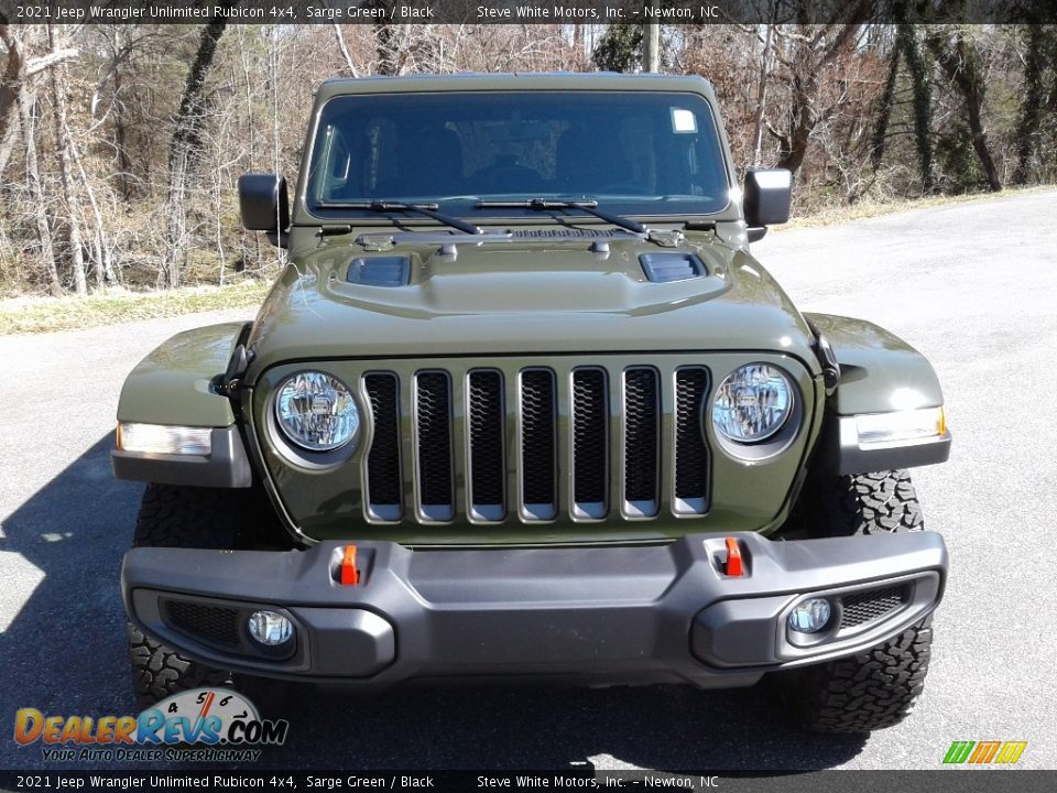 2021 Jeep Wrangler Unlimited Rubicon 4x4 Sarge Green / Black Photo #3