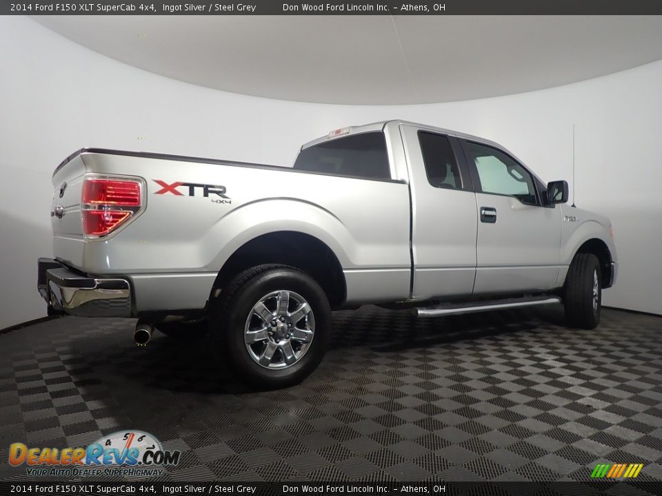 2014 Ford F150 XLT SuperCab 4x4 Ingot Silver / Steel Grey Photo #15