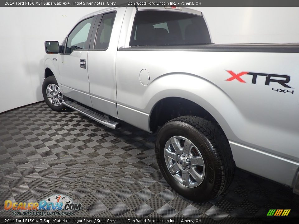 2014 Ford F150 XLT SuperCab 4x4 Ingot Silver / Steel Grey Photo #17