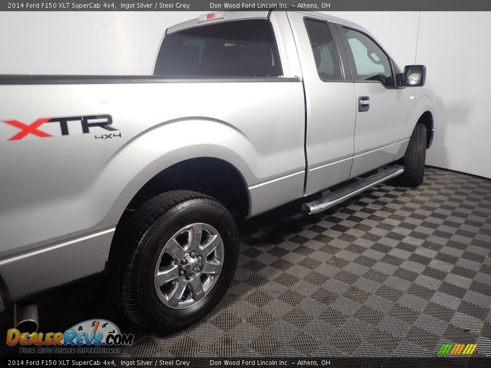 2014 Ford F150 XLT SuperCab 4x4 Ingot Silver / Steel Grey Photo #18
