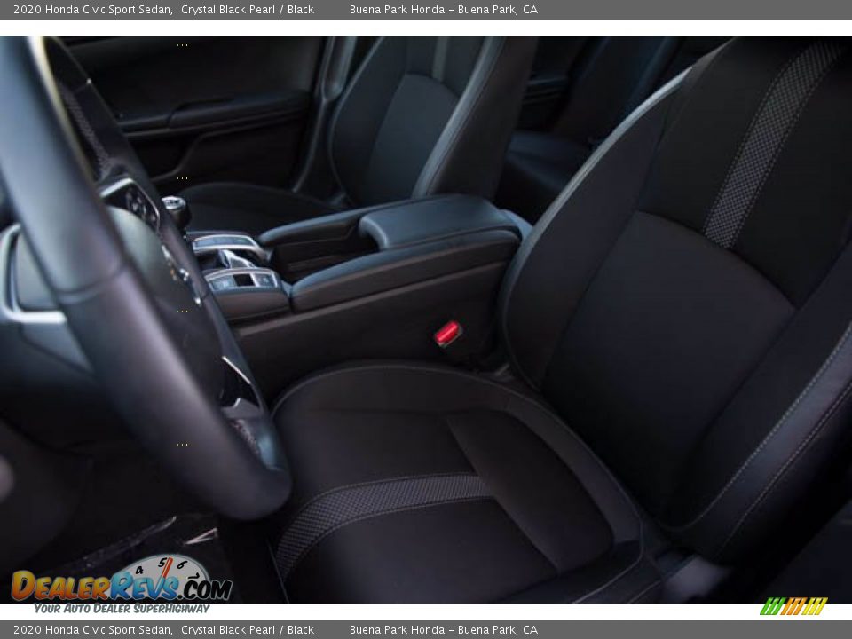 2020 Honda Civic Sport Sedan Crystal Black Pearl / Black Photo #18