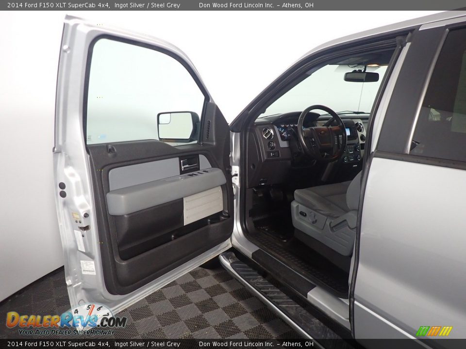 2014 Ford F150 XLT SuperCab 4x4 Ingot Silver / Steel Grey Photo #20