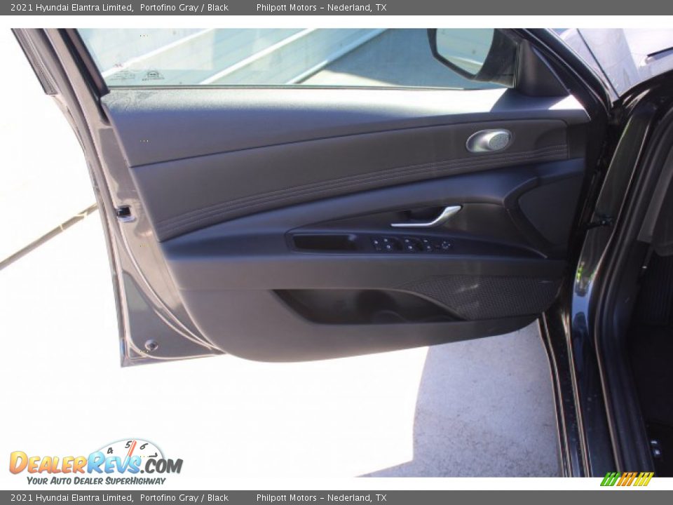 2021 Hyundai Elantra Limited Portofino Gray / Black Photo #8