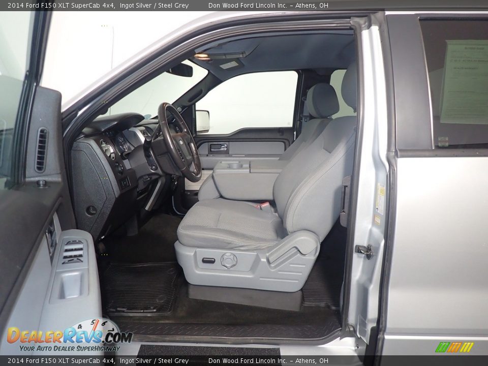 2014 Ford F150 XLT SuperCab 4x4 Ingot Silver / Steel Grey Photo #22