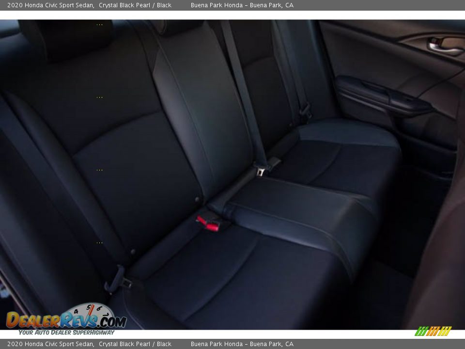 2020 Honda Civic Sport Sedan Crystal Black Pearl / Black Photo #22