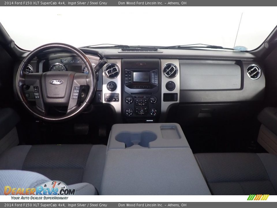 2014 Ford F150 XLT SuperCab 4x4 Ingot Silver / Steel Grey Photo #24