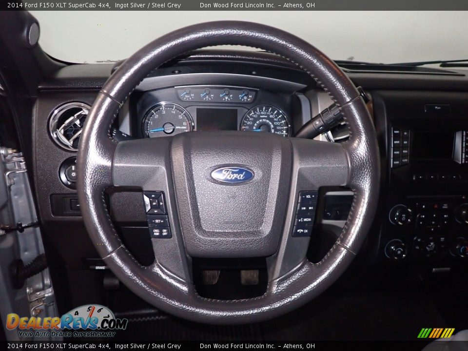 2014 Ford F150 XLT SuperCab 4x4 Ingot Silver / Steel Grey Photo #27