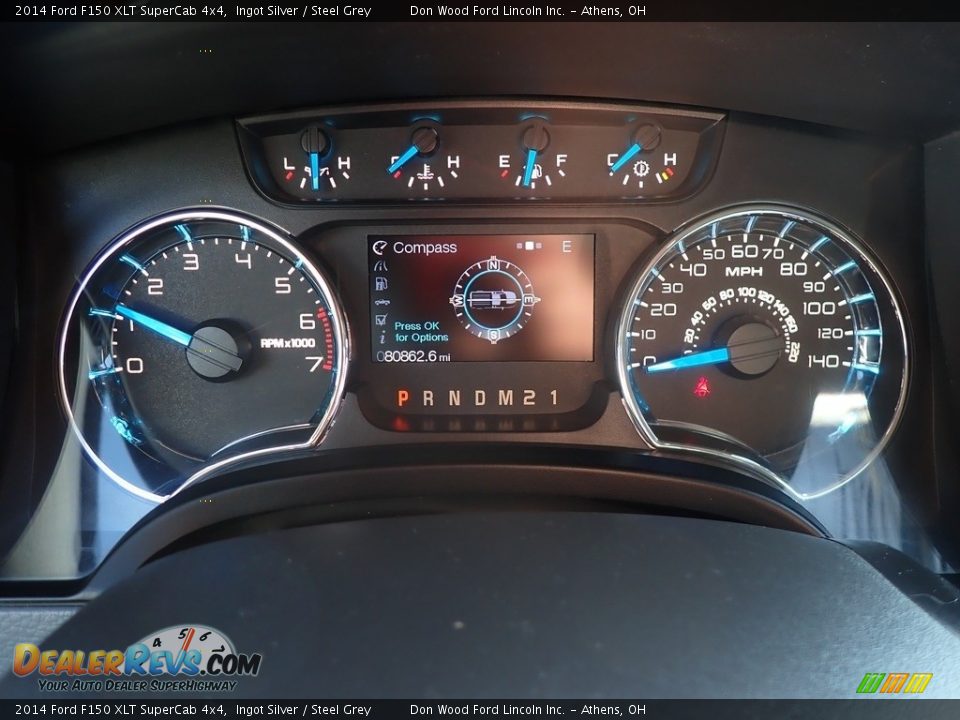 2014 Ford F150 XLT SuperCab 4x4 Ingot Silver / Steel Grey Photo #28
