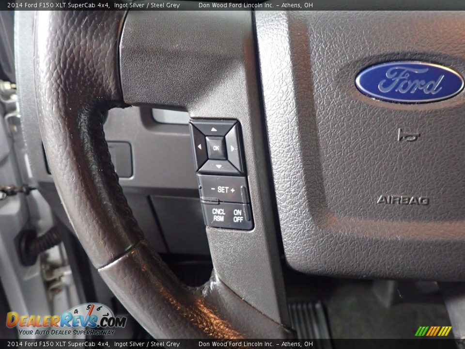 2014 Ford F150 XLT SuperCab 4x4 Ingot Silver / Steel Grey Photo #29