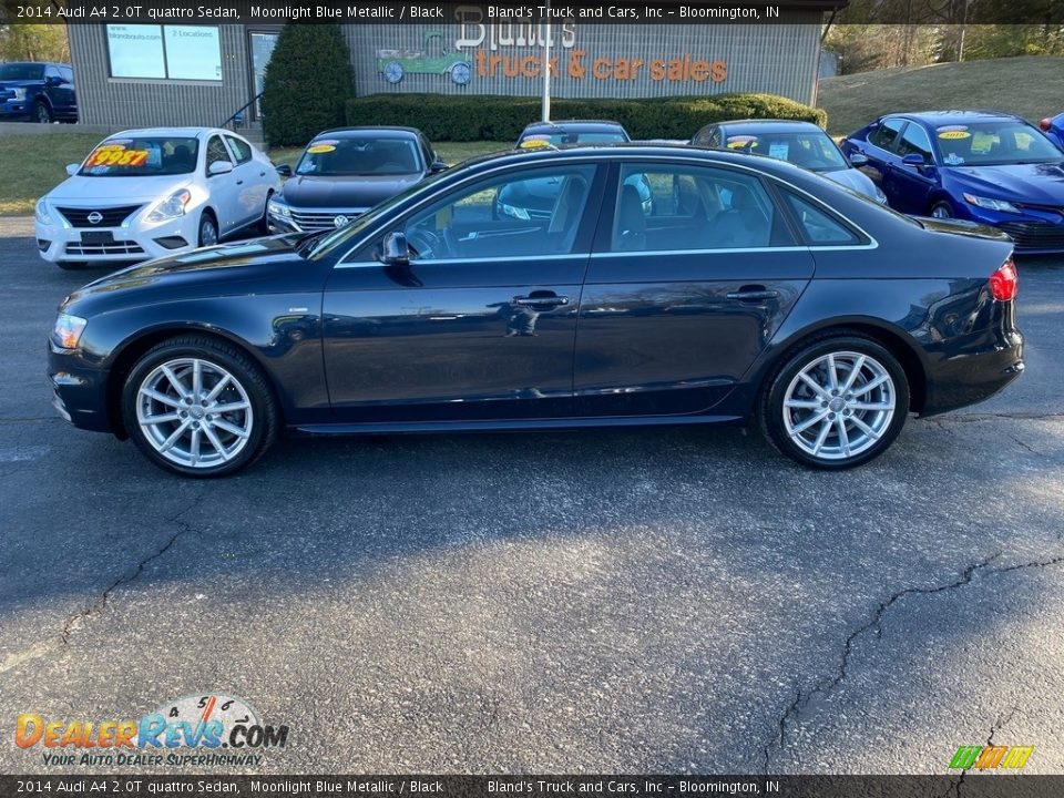 2014 Audi A4 2.0T quattro Sedan Moonlight Blue Metallic / Black Photo #1