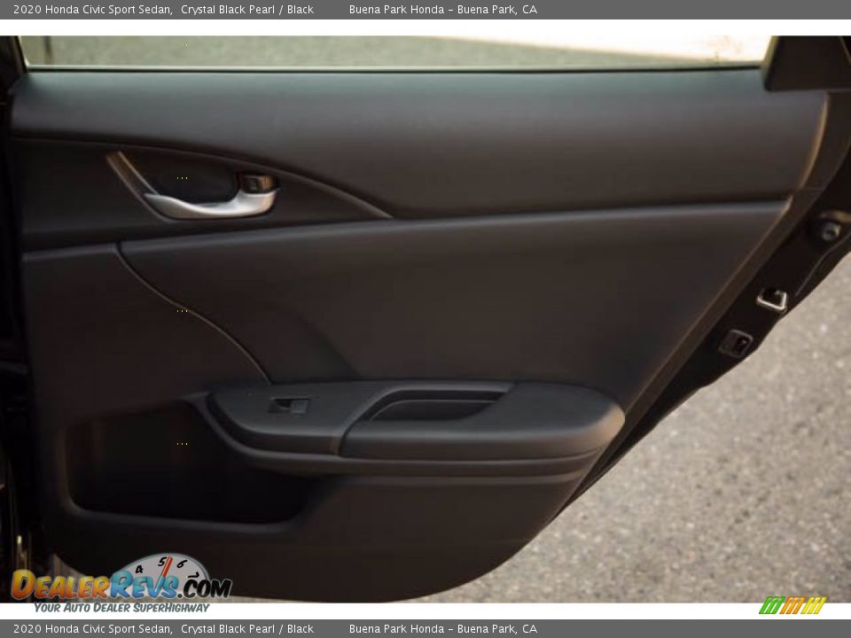 2020 Honda Civic Sport Sedan Crystal Black Pearl / Black Photo #31