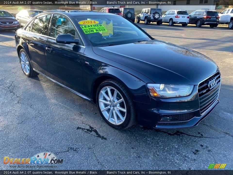 2014 Audi A4 2.0T quattro Sedan Moonlight Blue Metallic / Black Photo #4