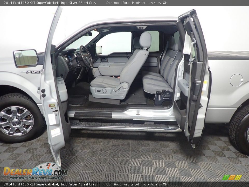 2014 Ford F150 XLT SuperCab 4x4 Ingot Silver / Steel Grey Photo #35