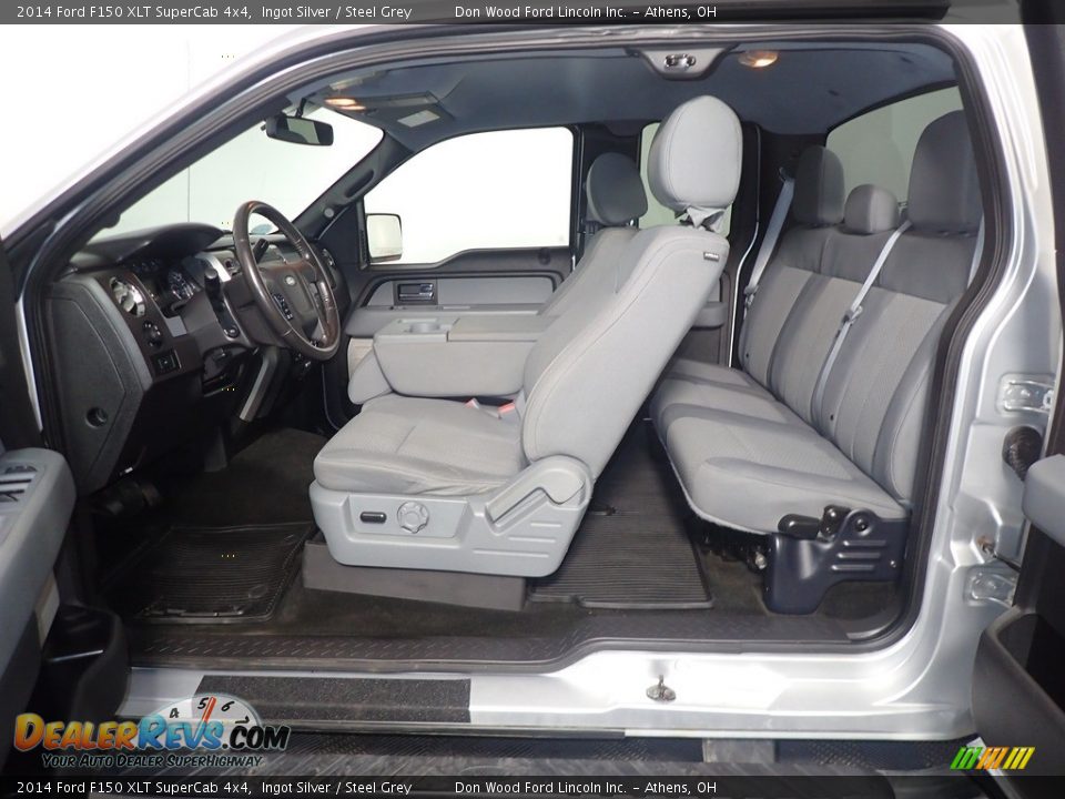 2014 Ford F150 XLT SuperCab 4x4 Ingot Silver / Steel Grey Photo #36