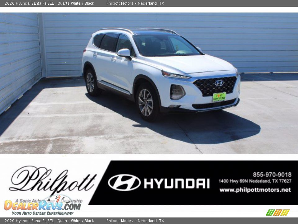 2020 Hyundai Santa Fe SEL Quartz White / Black Photo #1