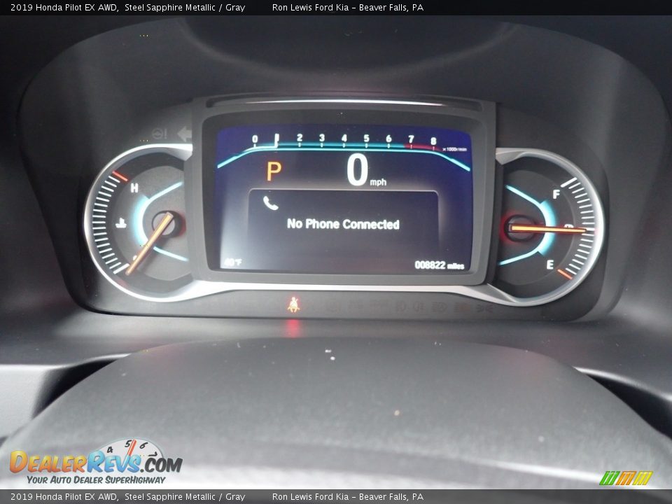 2019 Honda Pilot EX AWD Steel Sapphire Metallic / Gray Photo #19