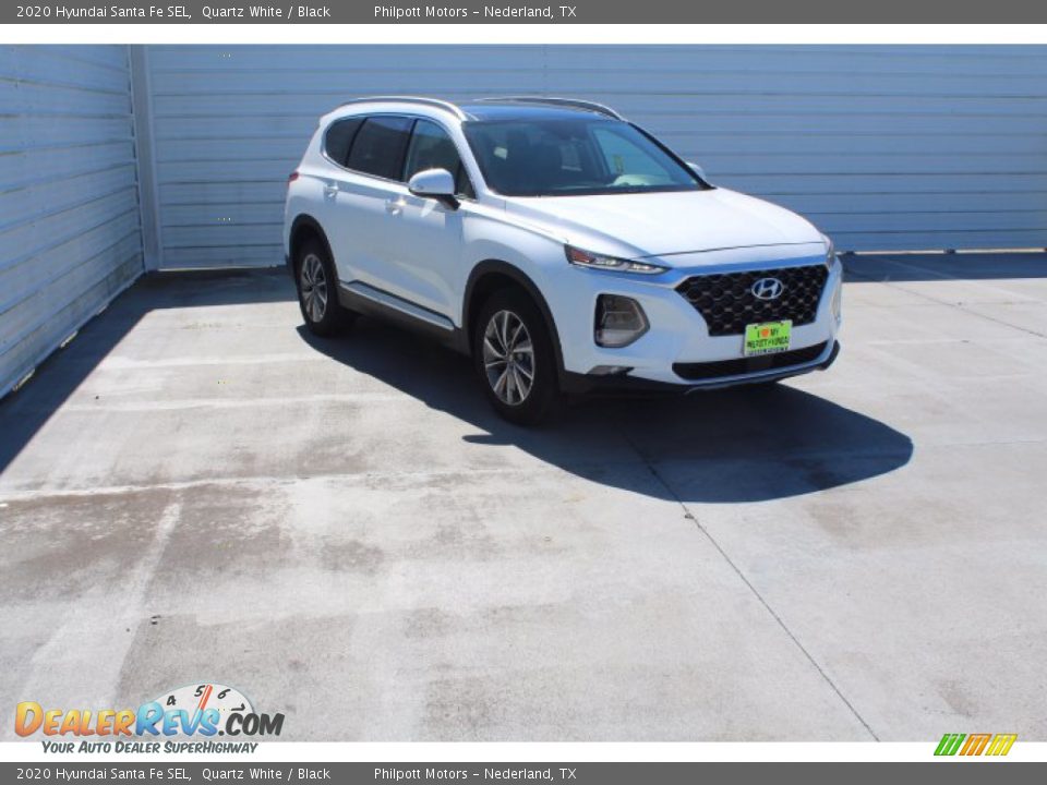 2020 Hyundai Santa Fe SEL Quartz White / Black Photo #2