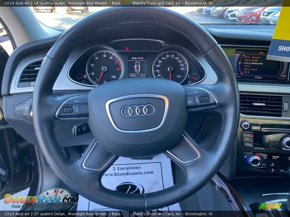 2014 Audi A4 2.0T quattro Sedan Moonlight Blue Metallic / Black Photo #16