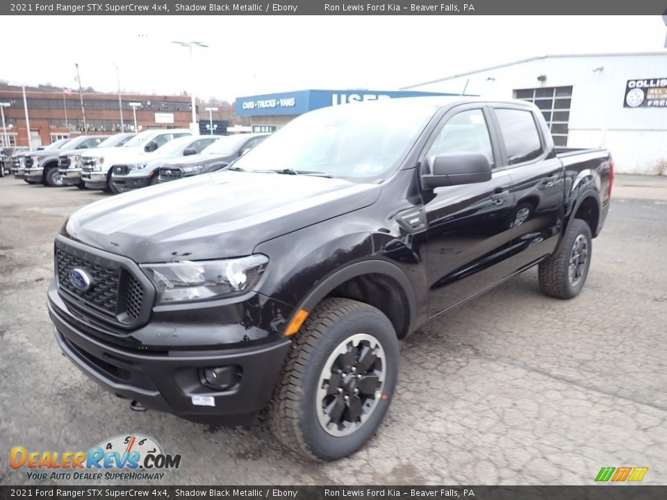 2021 Ford Ranger STX SuperCrew 4x4 Shadow Black Metallic / Ebony Photo #5