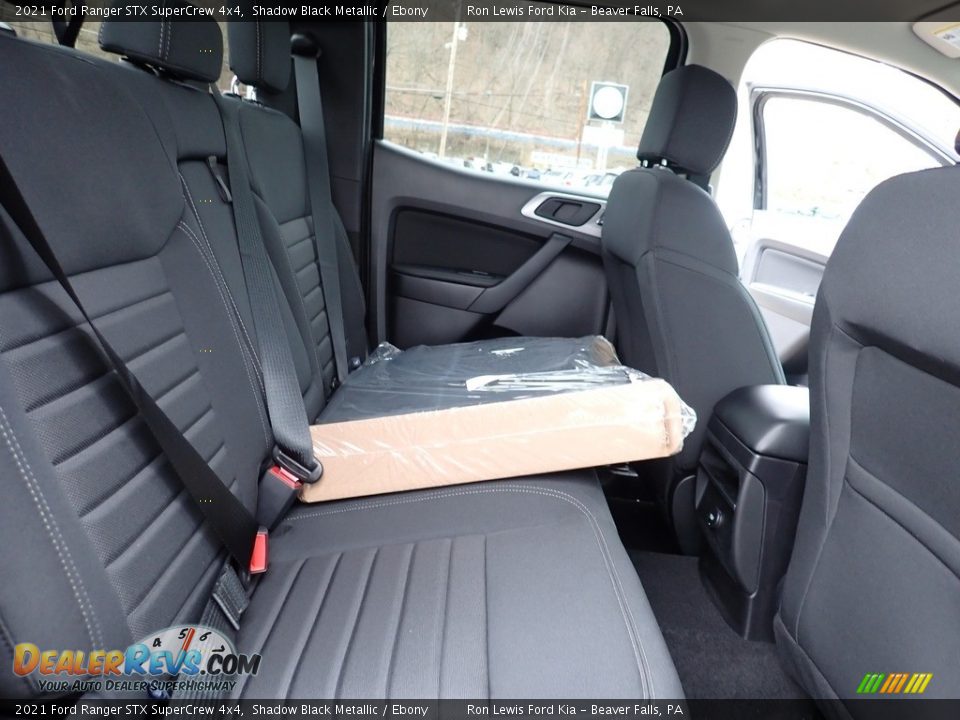 2021 Ford Ranger STX SuperCrew 4x4 Shadow Black Metallic / Ebony Photo #9