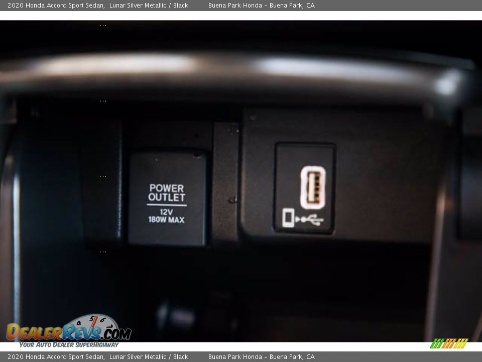 2020 Honda Accord Sport Sedan Lunar Silver Metallic / Black Photo #17
