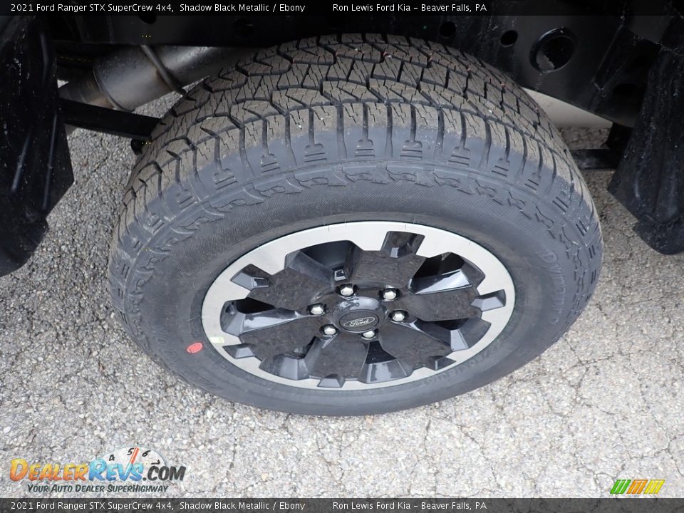 2021 Ford Ranger STX SuperCrew 4x4 Shadow Black Metallic / Ebony Photo #13