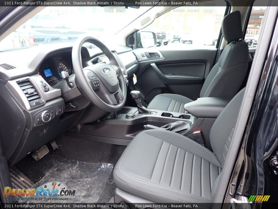 2021 Ford Ranger STX SuperCrew 4x4 Shadow Black Metallic / Ebony Photo #15