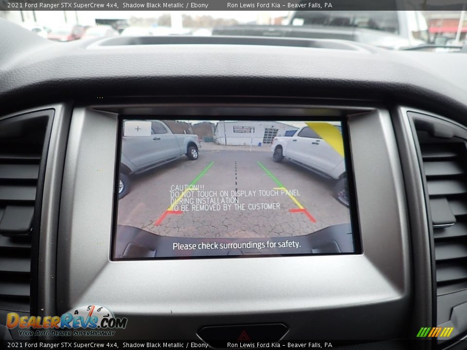 2021 Ford Ranger STX SuperCrew 4x4 Shadow Black Metallic / Ebony Photo #19