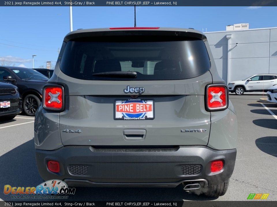 2021 Jeep Renegade Limited 4x4 Sting-Gray / Black Photo #7