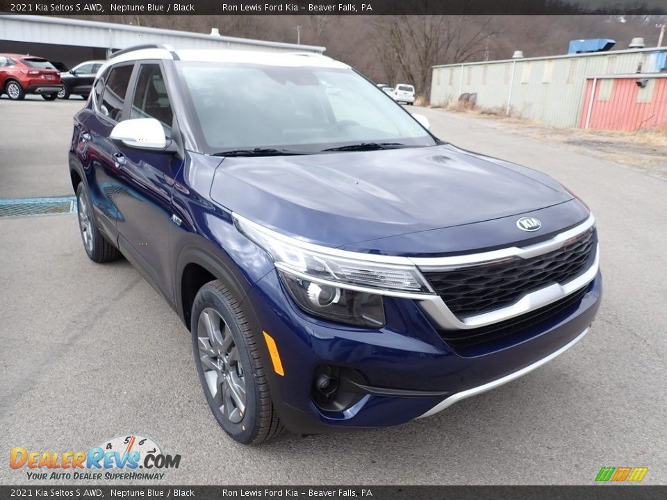 2021 Kia Seltos S AWD Neptune Blue / Black Photo #3