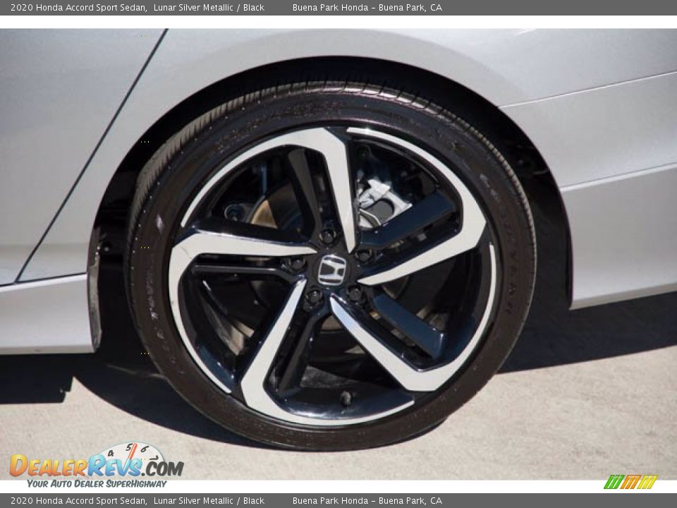 2020 Honda Accord Sport Sedan Lunar Silver Metallic / Black Photo #36