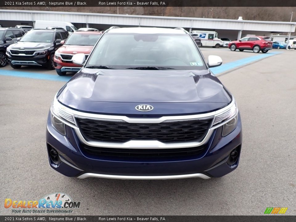 2021 Kia Seltos S AWD Neptune Blue / Black Photo #4