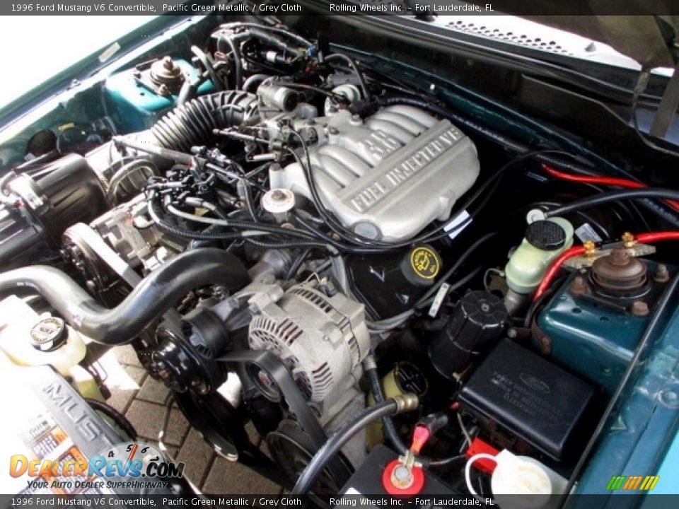 1996 Ford Mustang V6 Convertible 3.8 Liter OHV 12-Valve V6 Engine Photo #10