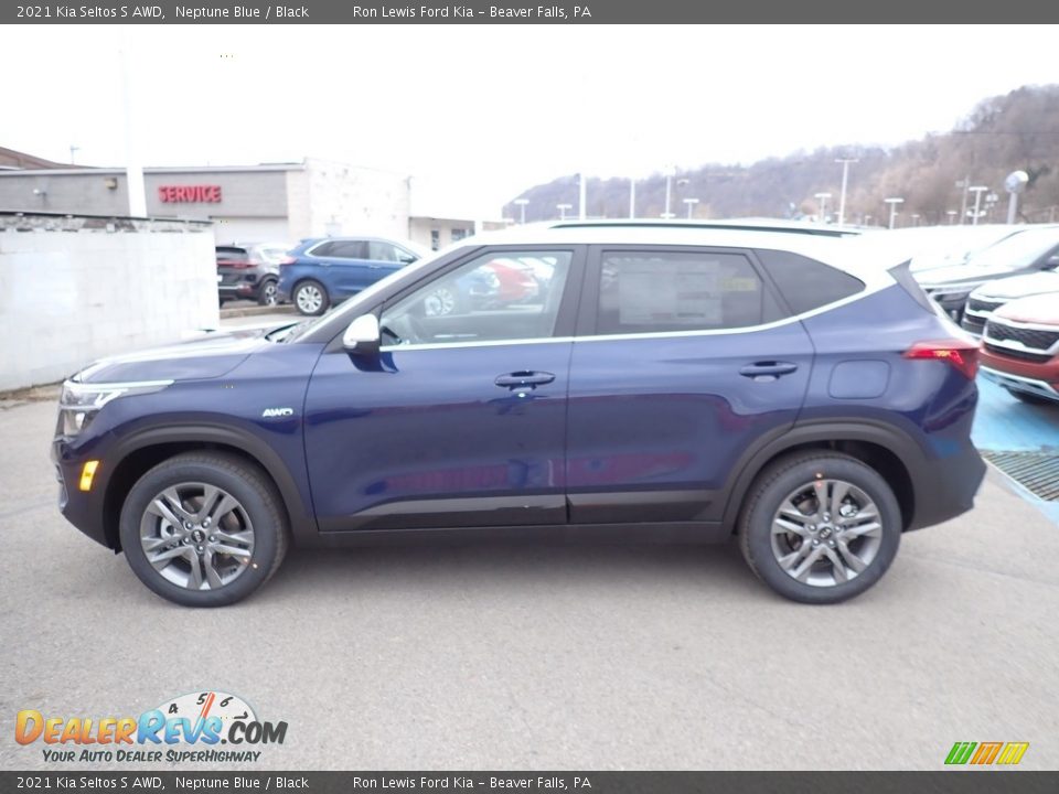2021 Kia Seltos S AWD Neptune Blue / Black Photo #6