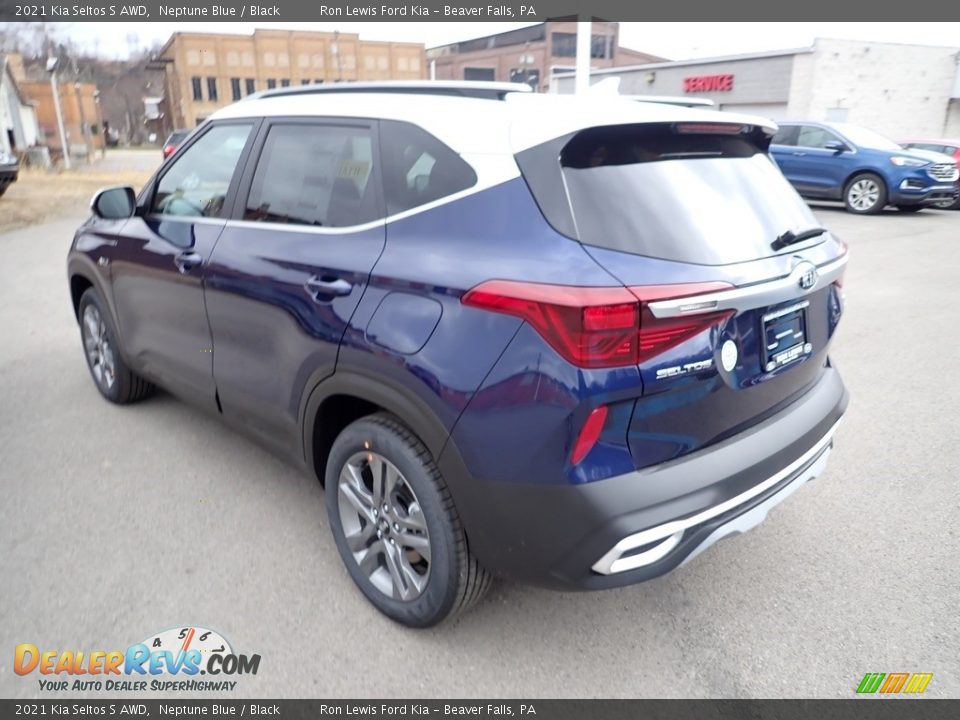 2021 Kia Seltos S AWD Neptune Blue / Black Photo #7