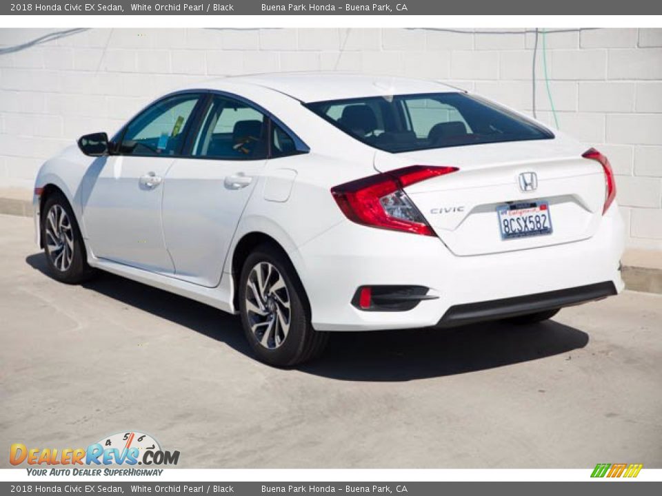 2018 Honda Civic EX Sedan White Orchid Pearl / Black Photo #2