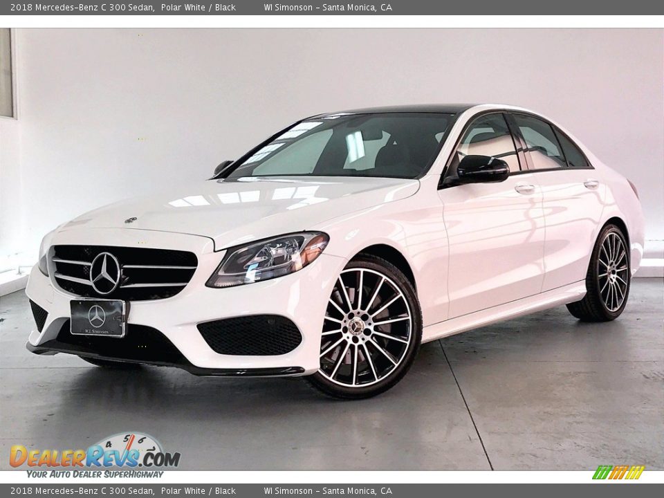 2018 Mercedes-Benz C 300 Sedan Polar White / Black Photo #12