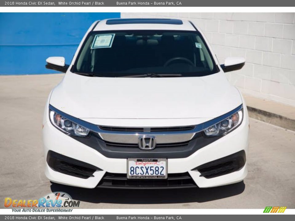 2018 Honda Civic EX Sedan White Orchid Pearl / Black Photo #7