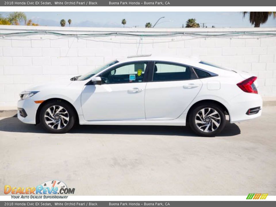 2018 Honda Civic EX Sedan White Orchid Pearl / Black Photo #10