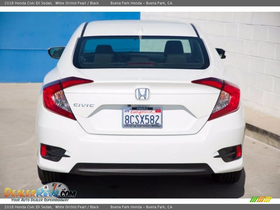 2018 Honda Civic EX Sedan White Orchid Pearl / Black Photo #11