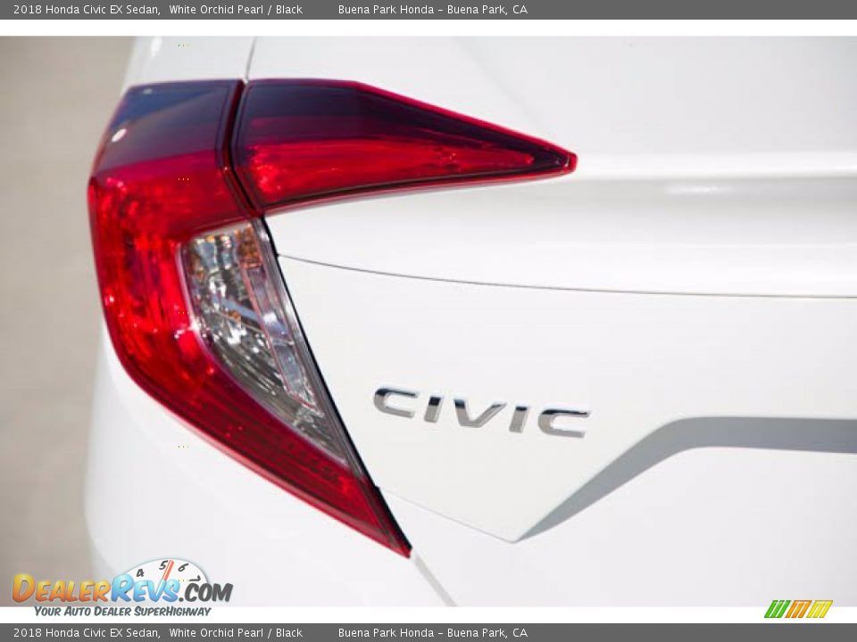 2018 Honda Civic EX Sedan White Orchid Pearl / Black Photo #12