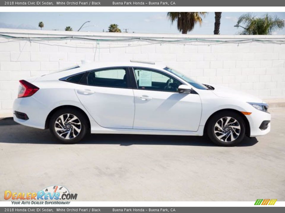 2018 Honda Civic EX Sedan White Orchid Pearl / Black Photo #14