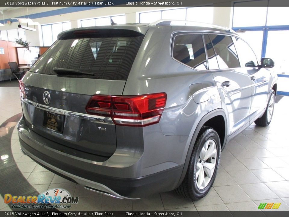 2018 Volkswagen Atlas S Platinum Gray Metallic / Titan Black Photo #7