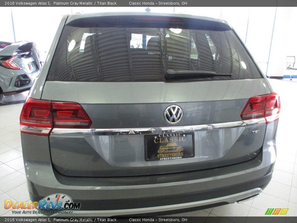 2018 Volkswagen Atlas S Platinum Gray Metallic / Titan Black Photo #8