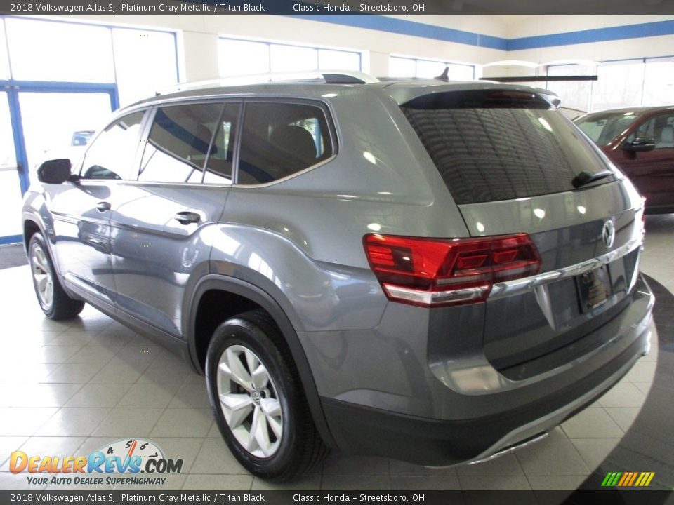 2018 Volkswagen Atlas S Platinum Gray Metallic / Titan Black Photo #9