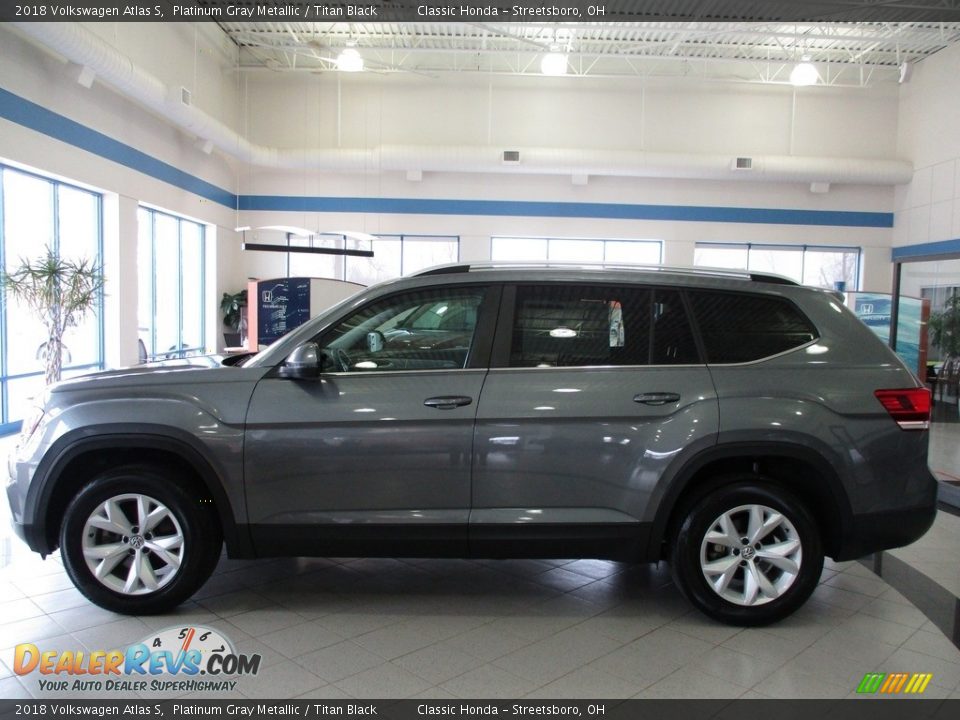 2018 Volkswagen Atlas S Platinum Gray Metallic / Titan Black Photo #10